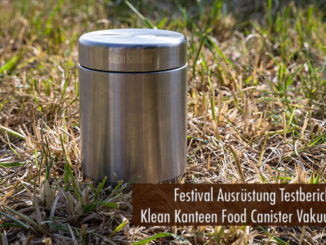Festival Ausrüstung Testbericht Klean Kanteen Food Canister Vakuumisoliert