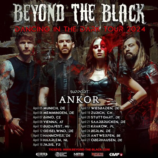 Flyer Beyond the Black Dancing in the Dark Tour 2024